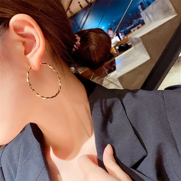 Beautiful Golden Color Hoops - Image 3