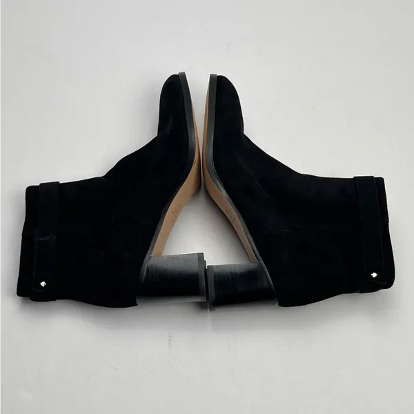 Kate‎ Spade Madelaine Womens Size 6B 6 Black Leather Suede Heeled Bootie Strap - Image 7