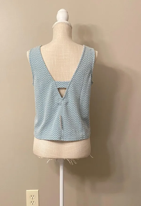 Madewell | Jacquard Peekaboo-Back Crop Tank - Image 5