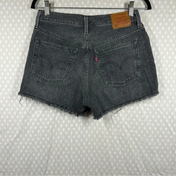 Levi’s Premium Washed Black High‎ Rise 501 Shorts - Image 5