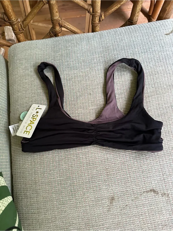 NWT L*Space bikini top black purple small - Image 2