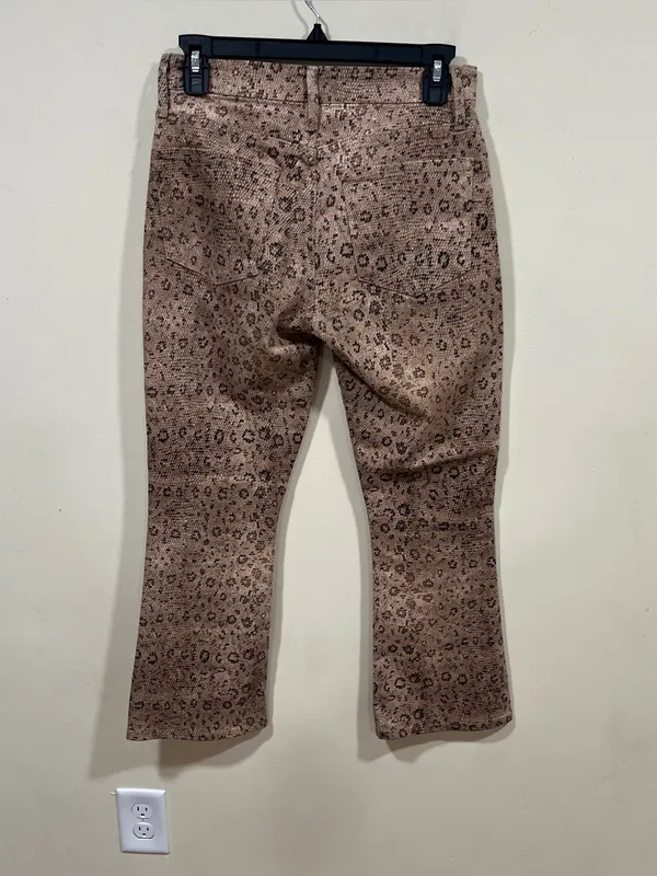 Frame Leopard Cheetah Print Pants Le Crop Mini Boot Jeans 25 ankle kick flare - Image 7