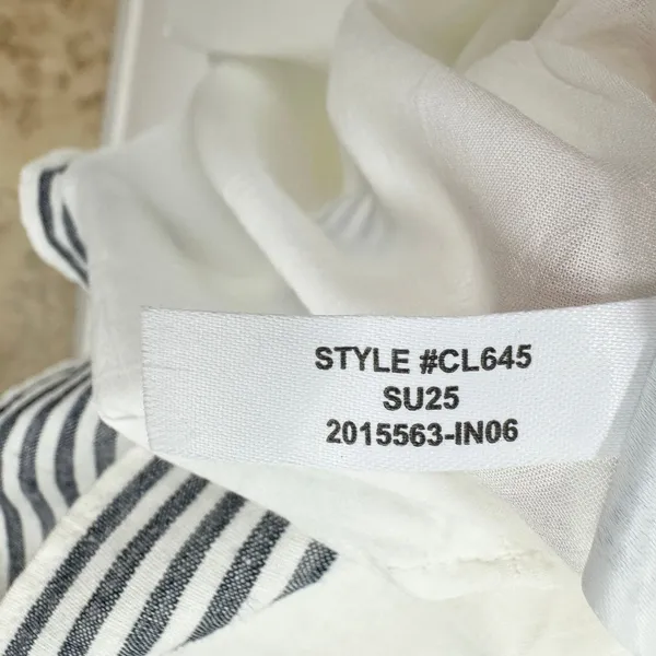 J.Crew Maxine Sailor Stripe Dress Linen A Line White Preppy Retro Resort XS NWT - Image 12