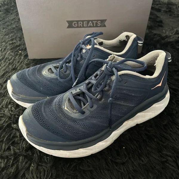 Hoka One One Akasa Blue Lace Up Shoes Sneakers - Image 2