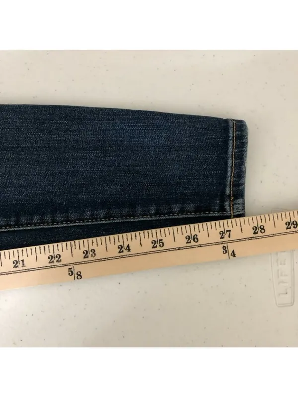 American Eagle Womens Jeans Hi-Rise Jegging Dark Wash Distressed Stretch 4 - Image 9