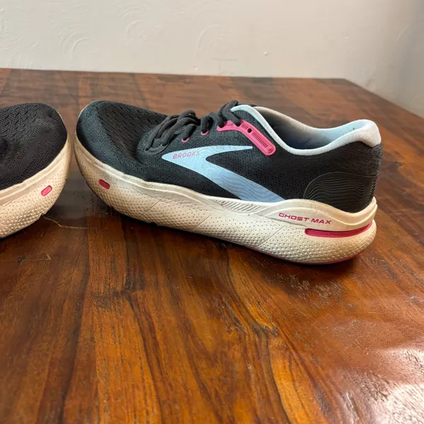 Brooks Ghost Max Womens 9.5 Wide Running Shoe Black Pink 1203951D082 DNA LOFT v2 - Image 16