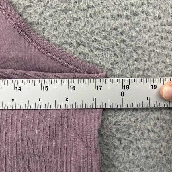 Lululemon Ebb to Street Cropped Racerback Tank Top Lavender Lux Women's 12 - Image 6
