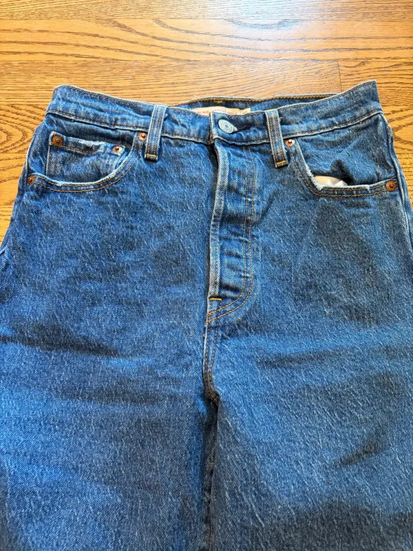 Levi’s Jeans Ribcage Straight Ankle Blue - Image 4