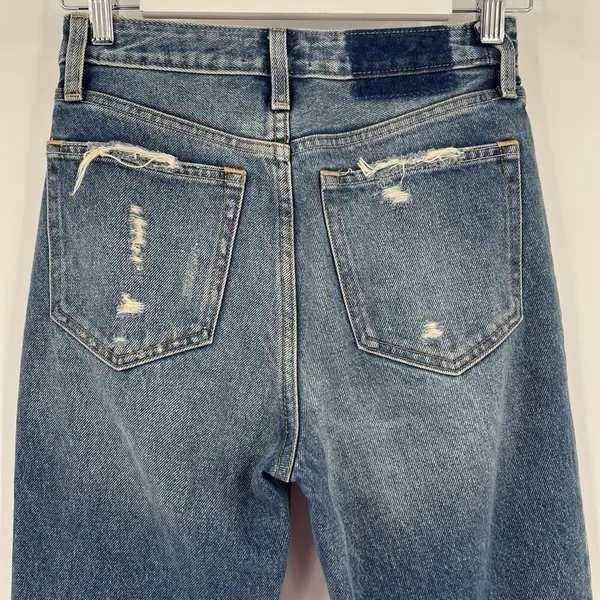 Abercrombie &‎ Fitch Annie High Rise Girlfriend Jeans Distressed Size 24 / 00R - Image 7