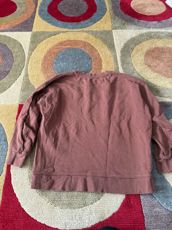 Lululemon Perfectly Oversized Crew Crewneck Sweatshirt Brown Fits like a S/M - Image 2