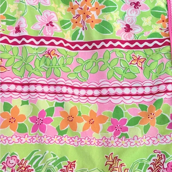 LILLY PULITZER Vintage Kendall Mini Wrap Skirt Size 6 Tropical Preppy Southern - Image 5
