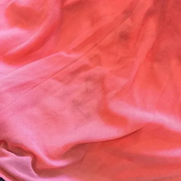 NWT Lulus All My Heart Coral Pink Off-the-Shoulder Maxi Dress Chiffon Sz L - Image 16