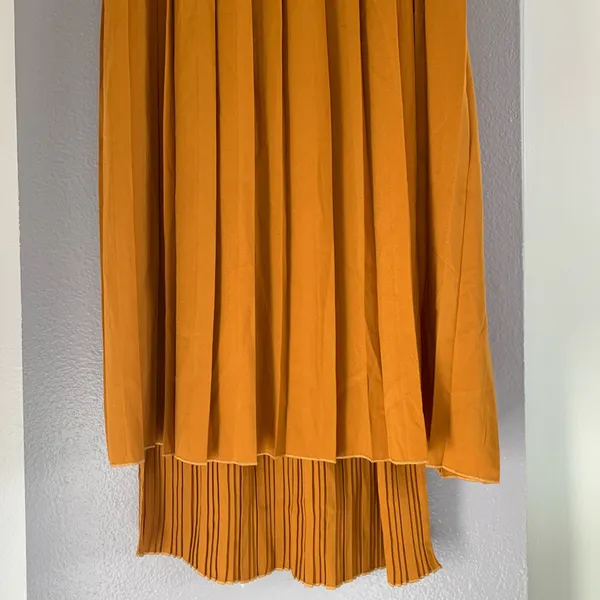 ASOS Yellow Pleated Maxi Skirt - Image 8
