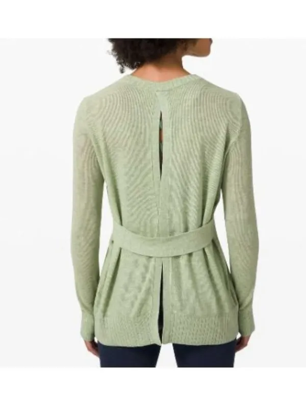 Lululemon Green Knit Sincerely Yours Sweater 8 - Image 2