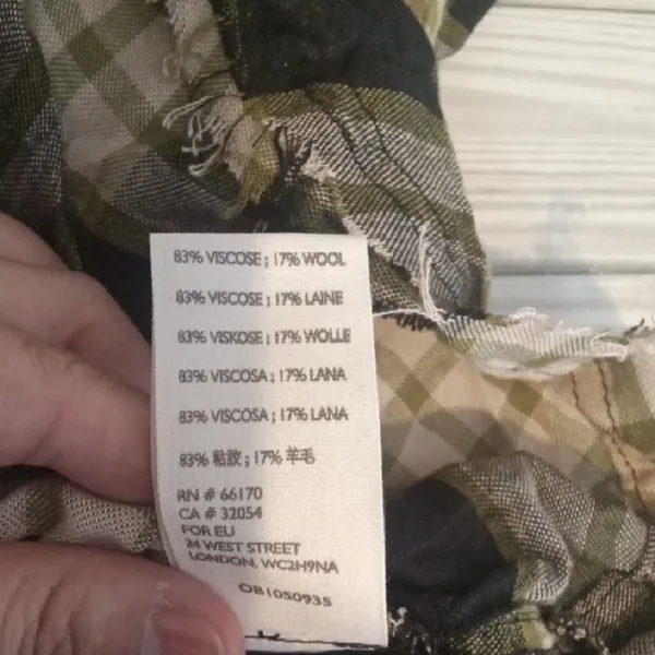 We The Free Beige and Black Utility Boho with Plaid Pattern and Cinched Waist - Image 8