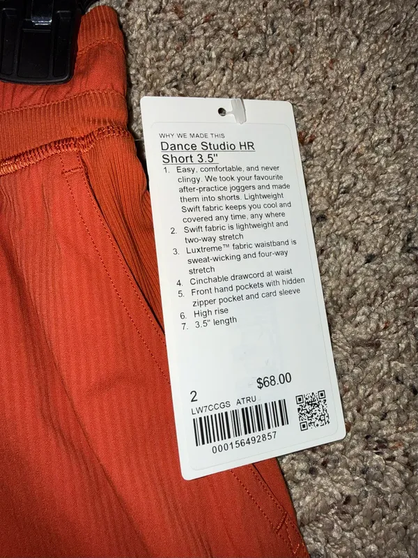 Lululemon Dance Studio High-Rise Short 3.5" - Image 3
