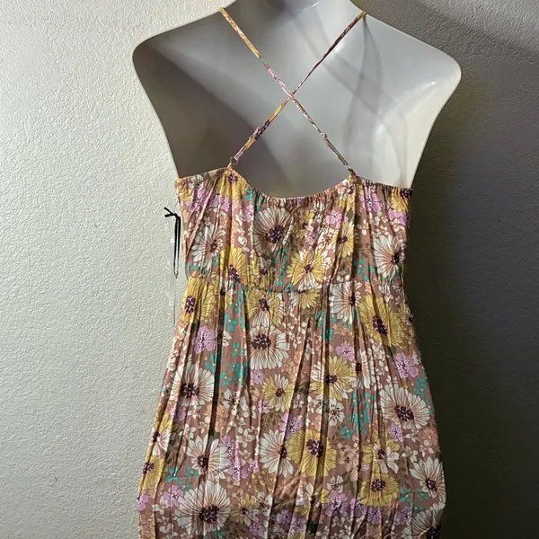 🆕Liberty Love Spaghetti Strap Cut Out Flowy Floral Maxi Sundress L🆕 - Image 4