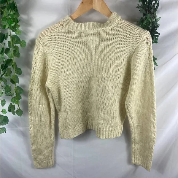 NWT Woven Heart Cable knit sweater - Image 6
