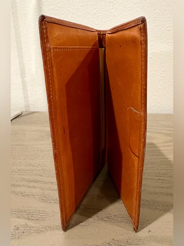 Vintage Dooney & Bourke Pebbled Leather All-Weather Leather Checkbook Cover - Image 3