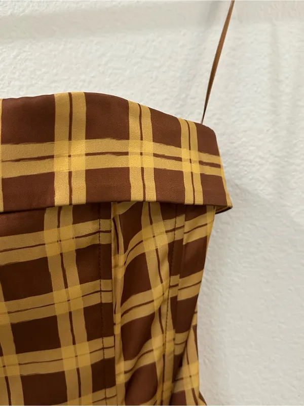 With Jean Carla Corset Top in Cher Plaid Size XS - Image 4
