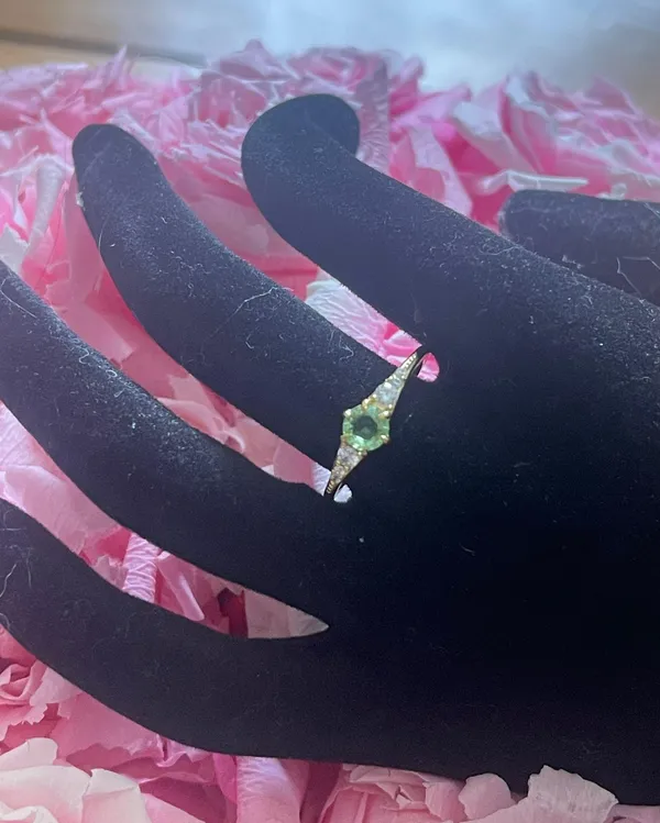 Green sapphire ring - Image 4