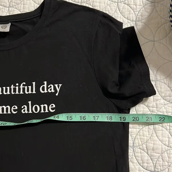 It’s a beautiful day to leave me alone black large short sleeve funny t shirt - Image 6