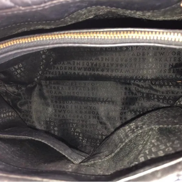 Kate Spade Briar Lane Quilted Purse, Size OS - Black/Gold - Image 11
