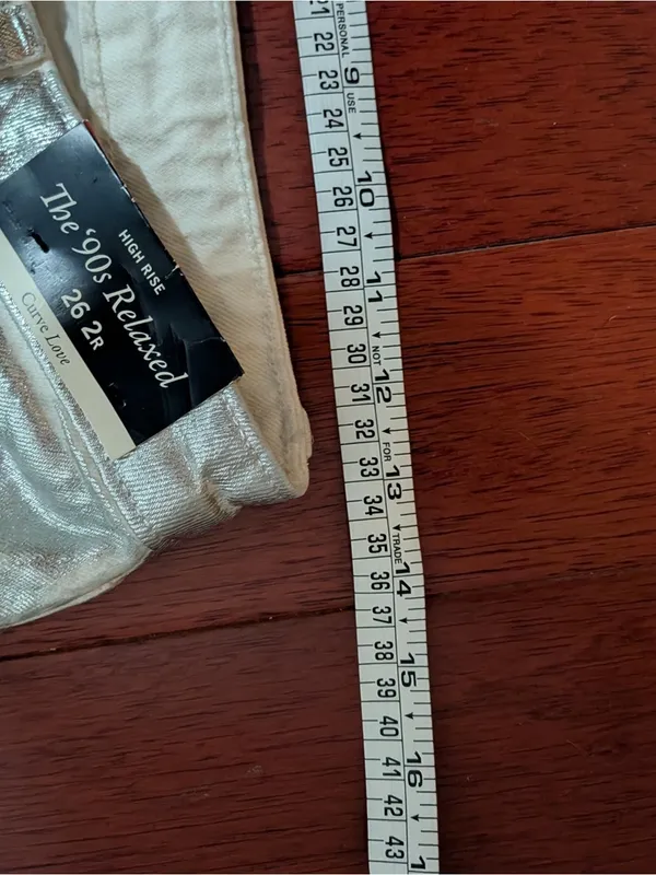 Abercrombie & Fitch Silver High-Rise Straight Jeans - Image 7