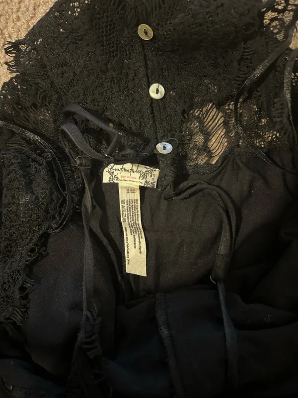 Free People Black Lace dress - Image 8