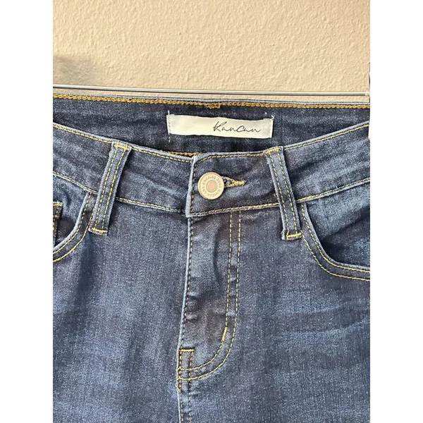 KanCan Skinny Jeans Womens 0 Blue Dark Wash High Rise KC11214D Denim - Image 3
