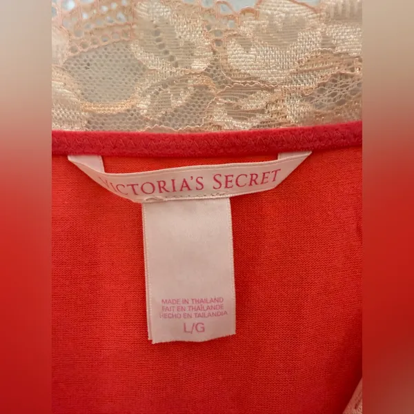 Victoria's Secret‎ Baby Doll Nightgown Chemise Size L Pink - Image 4