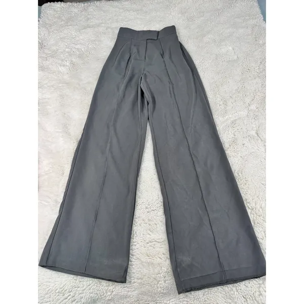 Nasty Gal Collection Gray Work Trousers Women’s Size 4 Tailored Office Pants 💰 - Image 3