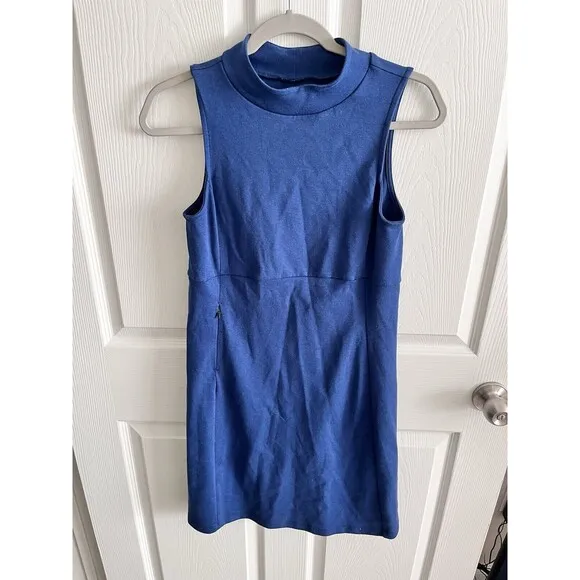 TITLE NINE Midi Dress Womens Small Sleeveless Blue/Red Activewear Tennis Golf - Image 2