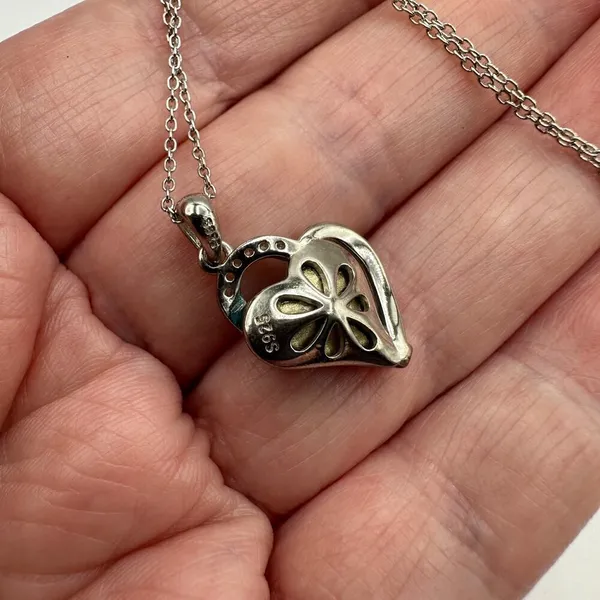 Always My Sister Forever My Friend Sterling Silver Crystal Heart Necklace - Image 12