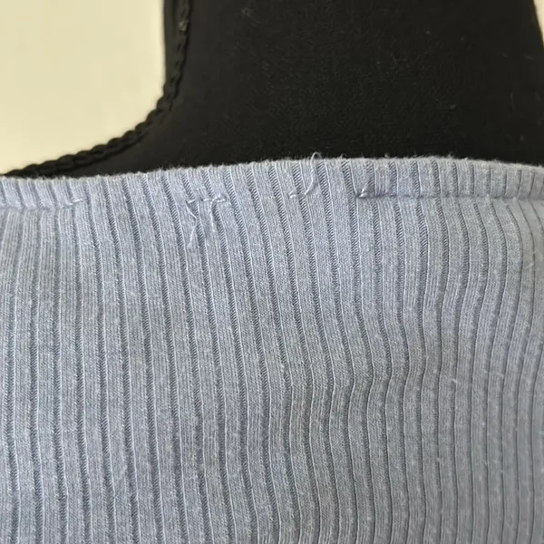 Forever 21 Blue Puff Sleeve Bodysuit with Square Neckline - Image 5