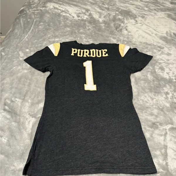 Nike Purdue University Black and Yellow Short Sleeve Tee with Bold Design - Image 2