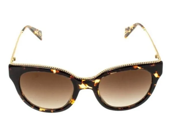 Marc Jacobs Brown Tortoise Gradient 165/S Twisted Temple Cat Eye Sunglasses - Image 3