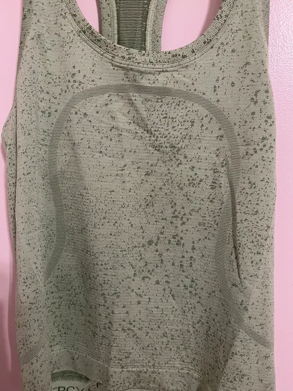 Lululemon Swiftly Tech Racerback Tank Top 2.0 *Race Length Distorted Noise Creamy Mint / Cedar Green 4 - Image 7