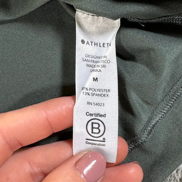 Athleta Nitro Tank Women's Medium Dark Green - Image 4