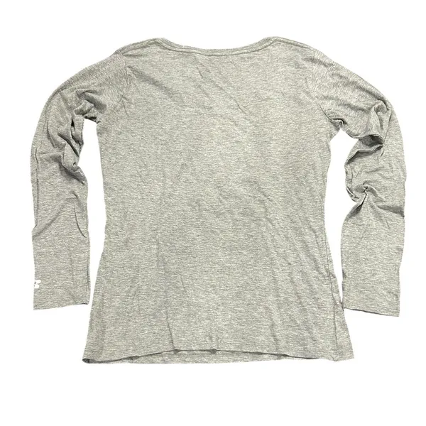 Purdue Boilermakers Long Sleeve V-Neck Graphic Tee Gray College Game Day NCAA - Image 3