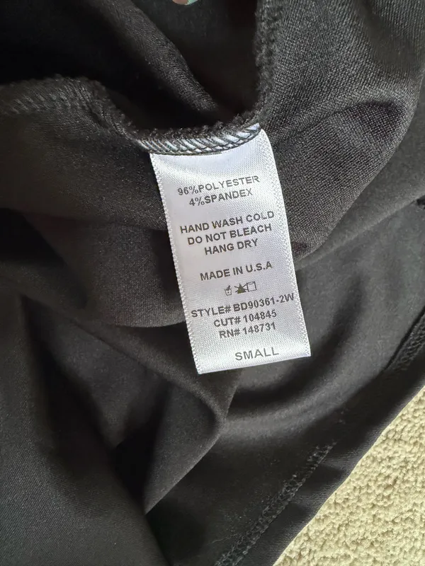 Windsor Black Ruched Mini Dress – Small - Image 4
