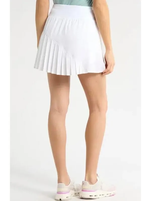 Zella Clean Sweep Pleated Performance Skort NWT Off White Large - Image 4