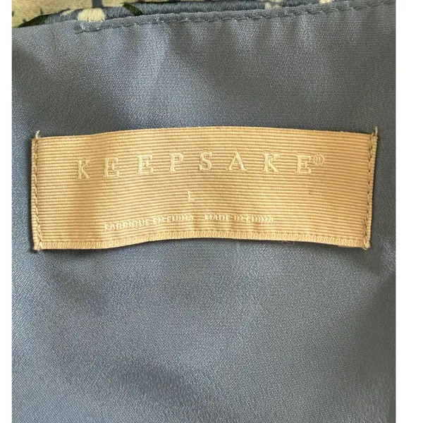 Keepsake The Label Blue Hydrangea Midi Slip Dress Size L - Image 7