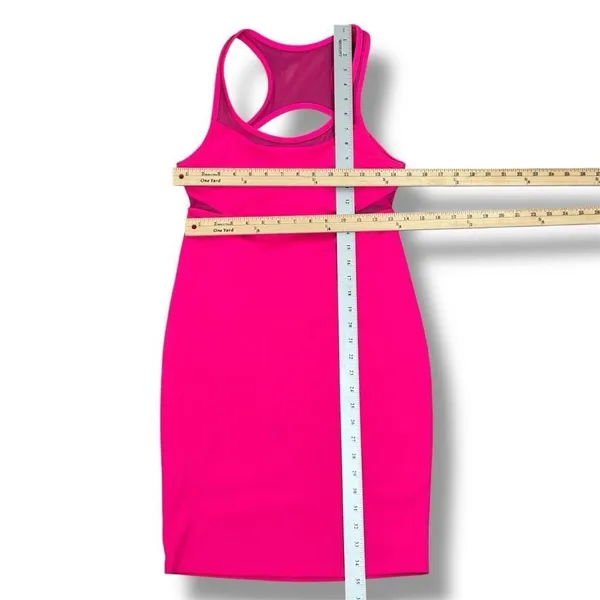 Fabletics Tropez Sleeveless Open Racer Back Athletic Dress Magenta Pink‎ Small - Image 14