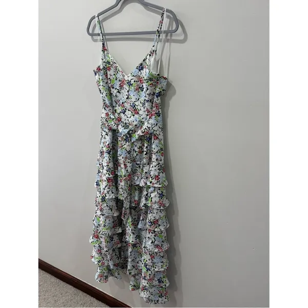 Likely Size‎ 12 Ariella Floral Cocktail Dress Midi Ruffles Feminine - Image 2