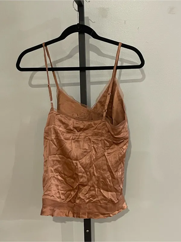 Vintage Y2K Abercrombie & Fitch 100% Silk Camisole Tank Size Medium - Image 2
