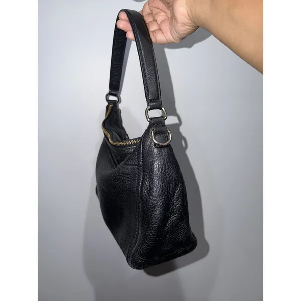 Kate Spade Michaela Chester Street Shoulder Bag Black Pebbled Leather Tassel M - Image 6