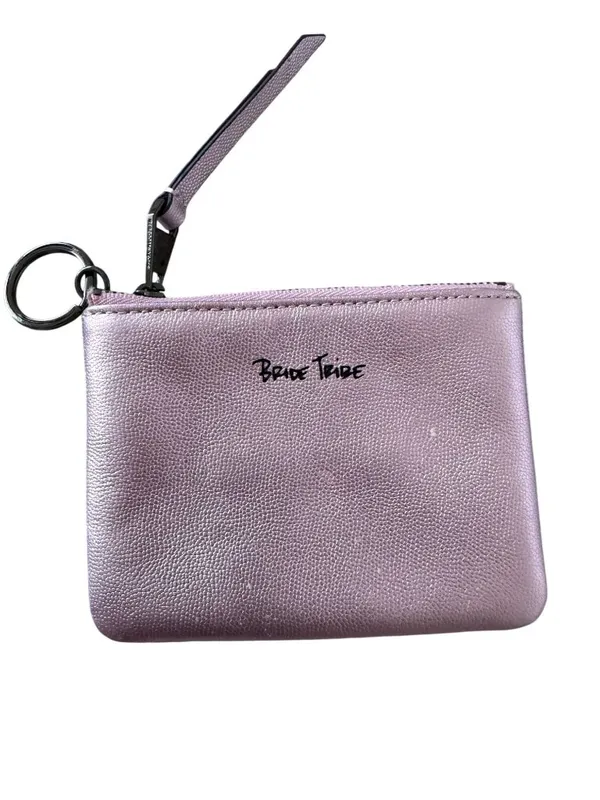 REBECCA MINKOFF Pink Leather Bride Tribe Keychain Coin Wallet - Image 3