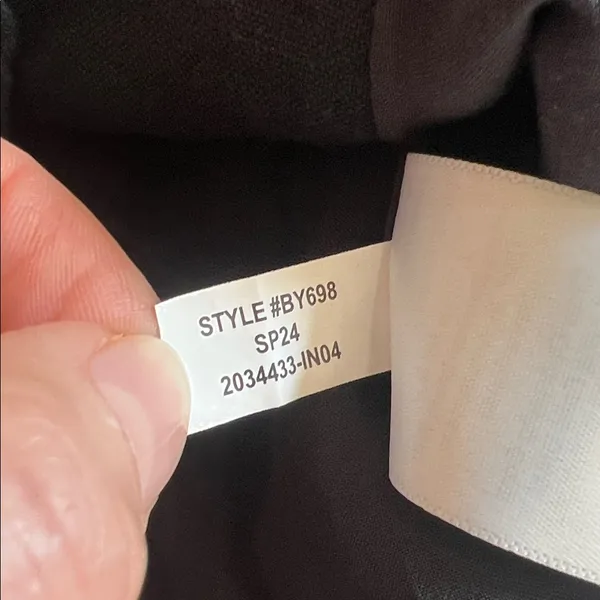 J. Crew womens linen vest Slim-fit vest black sz 4 - Image 9