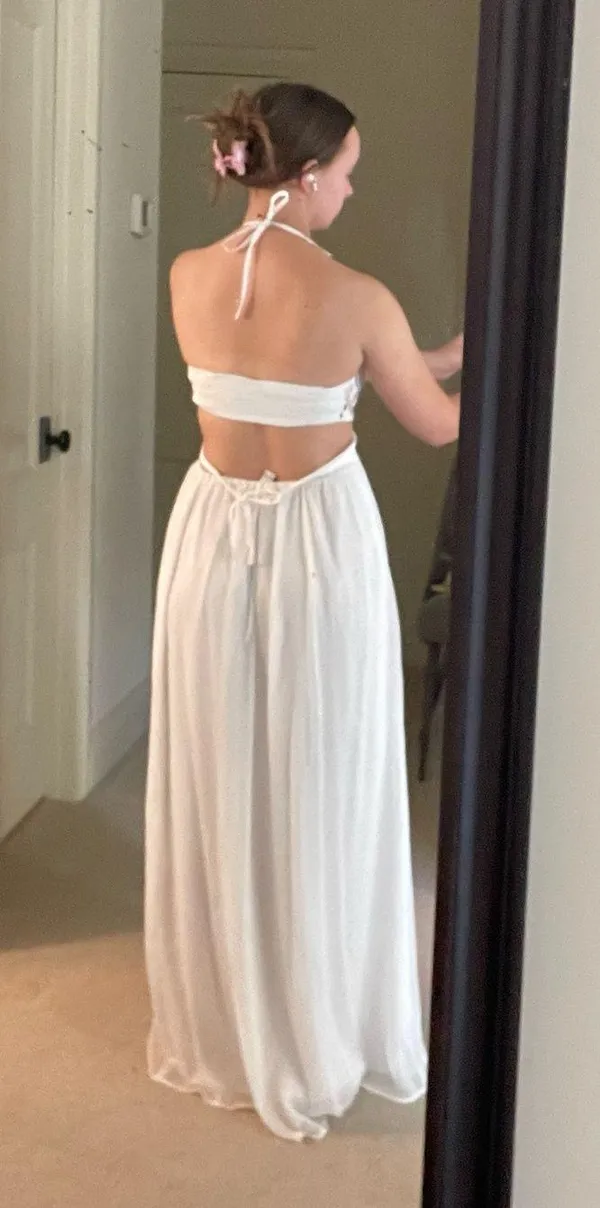 White Maxi Dress - Image 4